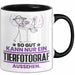 Tierfotograf Geschenk Tasse So Gut Kann Nur Ein Tierfotograf Aussehen Geschenkidee Kaffee-Becher Schwarz Trendation