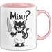 Sarkastische Katze Tasse Geschenk Lustige Geschenkidee Miau Rosa Trendation