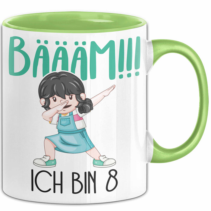 Lustige Tasse Geschenk Bäääm Dab Girl Witziger Spruch Grün Trendation