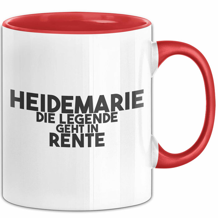 Heidemarie Tasse Heidemarie – Die Legende Geht In Rente Geschenk