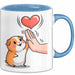 Meerschweinchen Tierliebhaber Tasse Geschenk Lustige Geschenkidee Spruch Blau Trendation