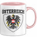 Österreich Tasse Geschenk Flagge Austria Rosa Trendation