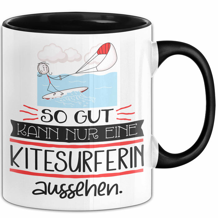Kitesurferin Geschenk Tasse So Gut Kann Nur Eine Kitesurferin Aussehen Geschenkidee Geburtstag Weihnachten Lustig Trendation