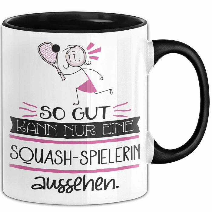 Squash-Spielerin Geschenk Tasse So Gut Kann Nur Eine Squash-Spielerin Aussehen Geschenkidee Geburtstag Weihnachten Lustig Trendation
