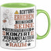 Konzertveranstalter Geschenk Tasse Lustiger Spruch Erheben Sie Sich Der Konzertveranstalter Betritt den Raum Grün Trendation