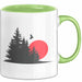 Natur Camping Tasse Geschenk Lustige Geschenkidee Spruch Grün Trendation