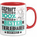Tierliebhaber Geschenk Lustiger Spruch für Tierliebhaber Geschenkidee Bester Tierliebhaber Der Welt Rot Trendation