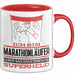 Marathonläufer Geschenk Tasse Ich Bin Marathonläufer Aber Sag Doch Einfach Superheld Lustige Geschenkdiee für Marathonläufer Kaffee-Becher Rot Trendation