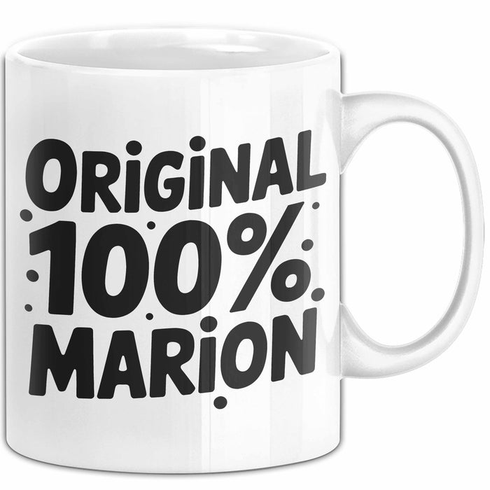 Marion Tasse Geschenk Original 100% Marion Geschenkidee Geburtstag Weiß Trendation