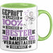 Musikveranstalter Geschenk Lustiger Spruch für Musikveranstalter Geschenkidee Bester Musikveranstalter Der Welt Grün Trendation