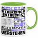 Trekking-Enthusiast Geschenk Tasse Lustige Geschenkdiee für einen Trekking-Enthusiast Geburtstag Ich Bin Trekking-Enthusiast Ich Kann Es Dir Erklären Aber Nicht Für Dich Verstehen Grün Trendation