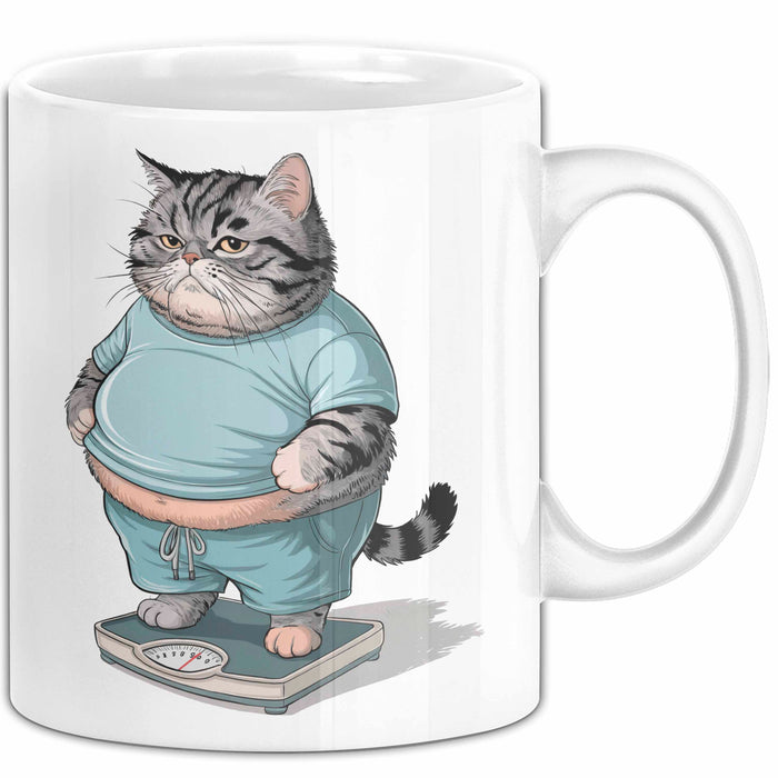 Katzen Tierliebhaber Tasse Geschenk Lustige Geschenkidee Spruch Weiß Trendation
