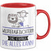 Wildtieraufzüchterin Geschenk Tasse Becher Die Frau Die Allen Kann Geschenkidee für eine Wildtieraufzüchterin Lustig Rot Trendation