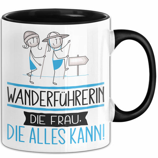 Wanderführerin Geschenk Tasse Becher Die Frau Die Allen Kann Geschenkidee für eine Wanderführerin Lustig Trendation