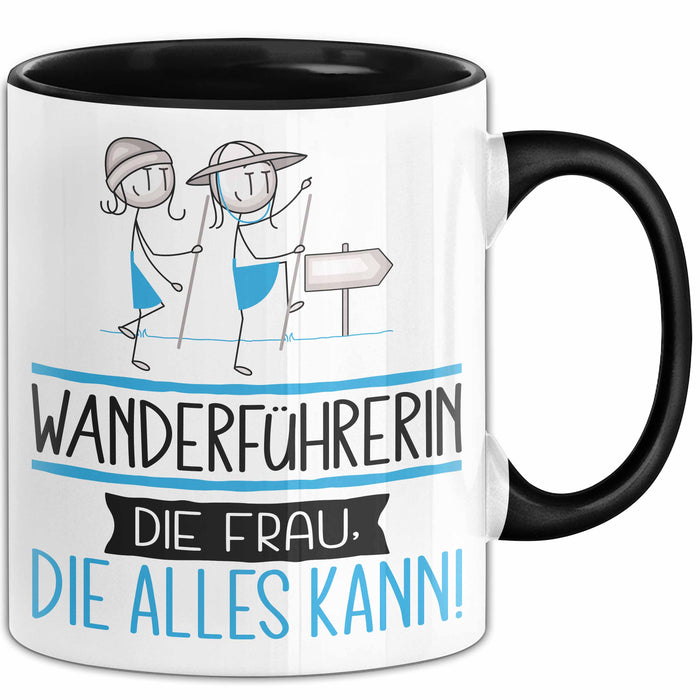 Wanderführerin Geschenk Tasse Becher Die Frau Die Allen Kann Geschenkidee für eine Wanderführerin Lustig Trendation