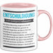 Entschuldigung Geschenk Tasse Es Tut Mir Leid Geburtstag Vergessen Nachträgliches Geschenk Becher Rosa Trendation