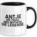 Antje Tasse Antje – Die Frau. Der Mythos. Die Legende. Geschenk Schwarz Trendation