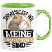 Meerschweinchen Geschenk Tasse Spruch Meerschweinchen-Besitzerin Geschenkidee Kaffee-Becher Grün Trendation