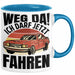 Führerschein Bestanden Geschenk Tasse Führerscheinprüfung Bestanden Geschenkidee Weg Da Ich Darf Jetzt Fahren Blau Trendation