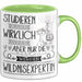 Wildnisexpertin Tasse Lustiges Geschenk Studieren Kann Wirklich Jeder Nur Die Besten Werden Wildnisexpertin Grün Trendation