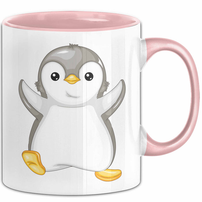 Lustige Pinguin Tasse Geschenk Pinguin-Liebhaber Rosa Trendation