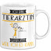 Tierärztin Tasse Geschenk Ich Bin Tierärztin Warum Weil Ich Es Kann Geschenkidee Geburtstag Weiß Trendation
