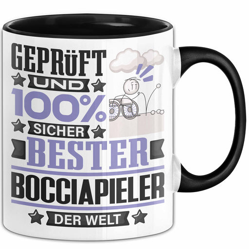 Bocciapieler Geschenk Lustiger Spruch für Bocciapieler Geschenkidee Bester Bocciapieler Der Welt Schwarz Trendation