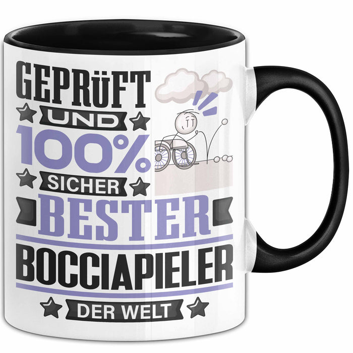 Bocciapieler Geschenk Lustiger Spruch für Bocciapieler Geschenkidee Bester Bocciapieler Der Welt Schwarz Trendation