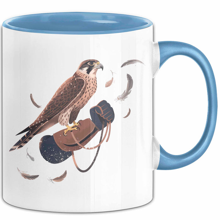 Falke Adler Tasse Geschenk Lustige Geschenkidee Spruch Für Greifvogel Betreuer Blau Trendation