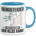 Bergsteiger Tasse Geschenk für Bergsteiger Der Mann Der Alles Kann Geschenkidee zum Geburtstag Blau Trendation