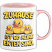 Quietscheente Tier Tasse Geschenk Lustige Geschenkidee Spruch Zuhause Ist Wo Meine Enten Sind Rosa Trendation