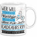 Radfahrerin Tasse Geschenk Spruch Wer Will Schon Prinzessin Sein Wenn Man Auch Radfahrerin Sein Kann Weiß Trendation