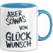 Sarkastischer Sarkasmus Tasse Geschenk Lustige Geschenkidee Spruch Aber Sowas Von Glück Wunsch Blau Trendation