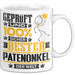 Patenonkel Geschenk Lustiger Spruch für Patenonkel Geschenkidee Bester Patenonkel Der Welt Weiß Trendation