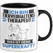 Tierverhaltenstherapeut Tasse Geschenk für Tierverhaltenstherapeut Geburtstag Lustiger Spruch Kaffee-Becher Was Ist Deine Superkraft Schwarz Trendation