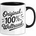 Waltraud Tasse Geschenk Original 100% Waltraud Geschenkidee Geburtstag Schwarz Trendation