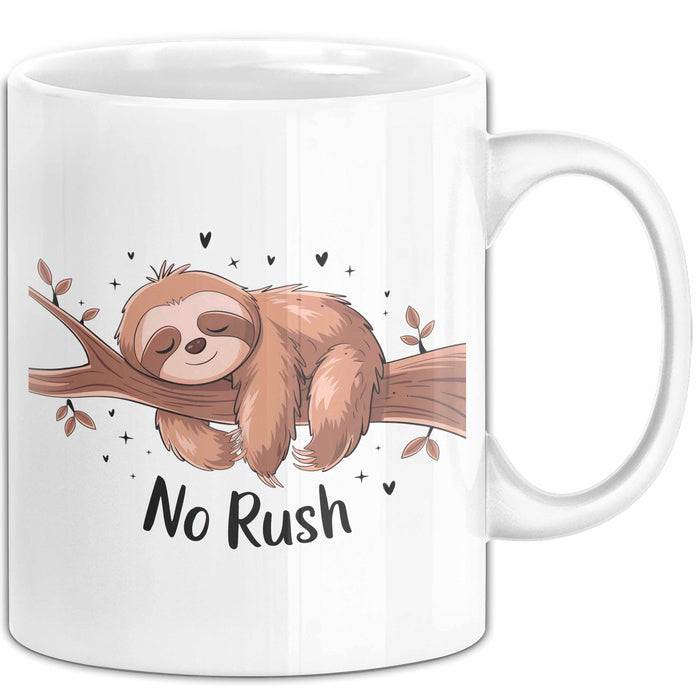 Faultier Liebhaber Tasse Geschenk Lustige Geschenkidee Spruch Für Langsames Leben Fans Weiß Trendation