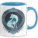 Wolf Tasse Geschenkidee Wikinger Fenriswolf Blau Trendation