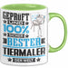 Tiermaler Geschenk Lustiger Spruch für Tiermaler Geschenkidee Bester Tiermaler Der Welt Grün Trendation