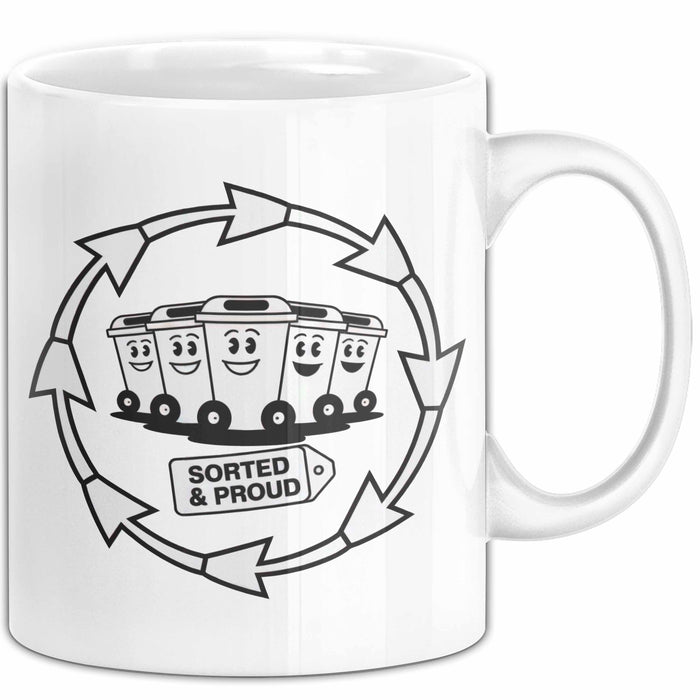 Recycling Fan Tasse Geschenk Lustige Geschenkidee Spruch Für Umwelt Recycler Weiß Trendation