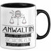 Anwältin Weil Es Keinen Schöneren Beruf Gibt Tasse Geschenk für Eine Anwältin Lustig Trendation