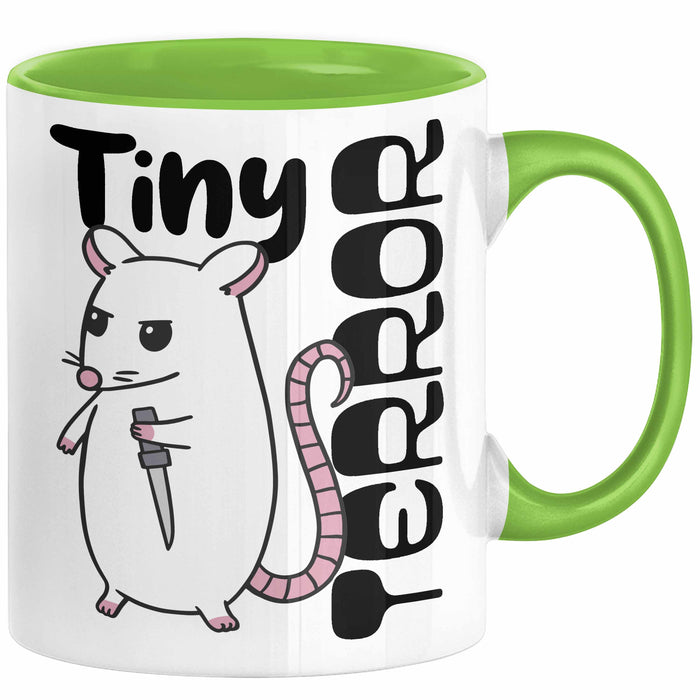 Beste Freundin Tasse Geschenk Tiny Terror Geschenkidee für Kollegin oder Beste Freundin Grün Trendation