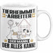 Tierheimmitarbeiter Tasse Geschenk für Tierheimmitarbeiter Der Mann Der Alles Kann Geschenkidee zum Geburtstag Weiß Trendation