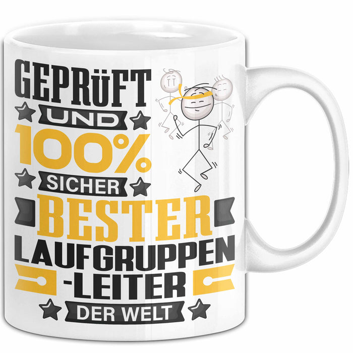 Laufgruppenleiter Geschenk Lustiger Spruch für Laufgruppenleiter Geschenkidee Bester Laufgruppenleiter Der Welt Weiß Trendation