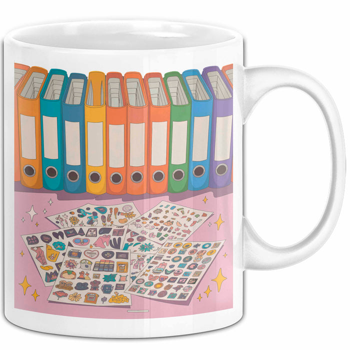 Sticker Fan Tasse Geschenk Lustige Geschenkidee Spruch Für Ästhetik Sammler Weiß Trendation