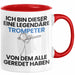 Trompeter Geschenk Tasse Lustige Geschenkidee Geburtstag für Trompeter Ich Bin Dieser Legendäre Trompeter Von Dem Alle Geredet Haben Kaffee-Becher Rot Trendation
