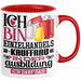 Einzelhandelskauffrau Ausbildung Start Geschenk Tasse Ich Bin Einzelhandelskauffrau In Der Ausbildung Ich Darf Das Kaffee-Becher Geschenkidee Rot Trendation