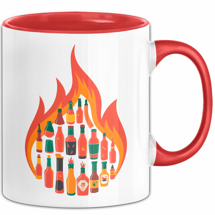 Soßen Enthusiast Tasse Geschenkidee für Geschmacks Fan Rot Trendation