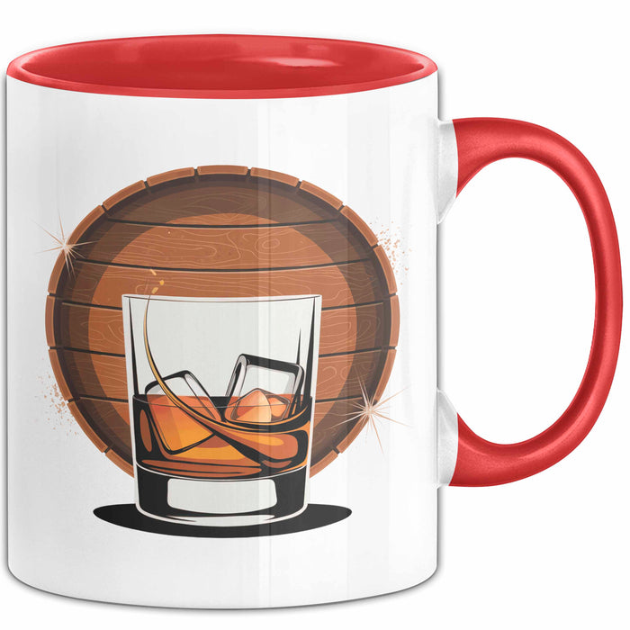 Whiskey Kenner Tasse Geschenk Lustige Geschenkidee Spruch Für Whiskey Fans Rot Trendation