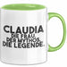 Claudia Tasse Claudia – Die Frau. Der Mythos. Die Legende. Geschenk Grün Trendation